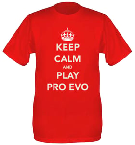 Image of Keep Calm And Play Pro Evo: T-Shirt | Red