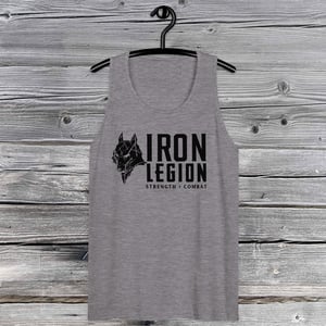 Image of Men’s Premium Tank Top - Iron Legion Strength + Combat