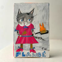 Image 1 of Originally painting on wood - Flambé 