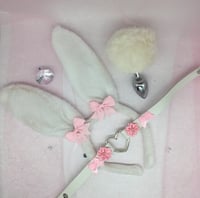 White / pink Bunny petplay set 🐰