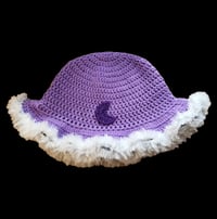 Image 1 of Amethyst Moon Fur Bucket Hat 