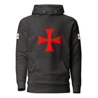 Image 5 of Unisex Hoodie Knights Templar Crusader Cross