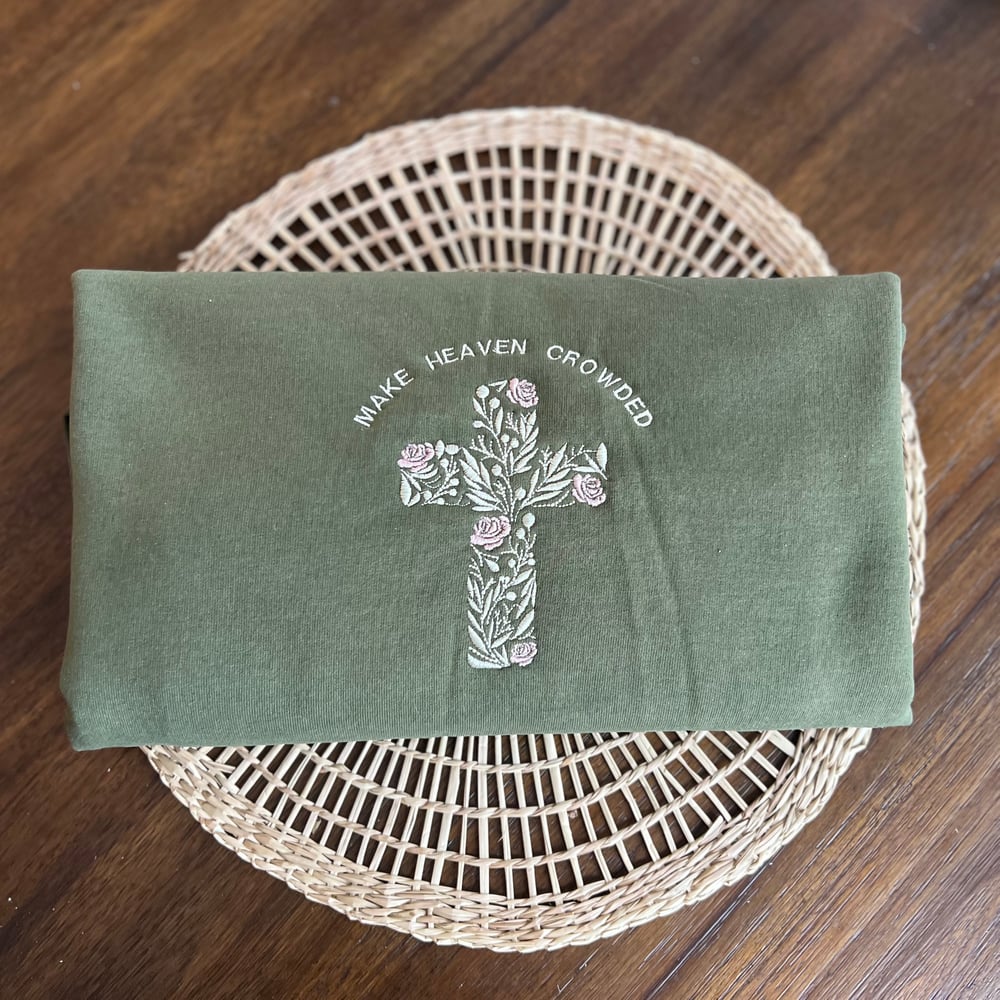 Image of Floral cross crewneck 