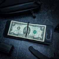 Image 1 of WISEGUY MONEYCLIP WALLET - BLACKOUT