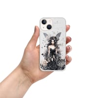 Image 16 of Dark Fairy and Flowers Goth Inspired Mystical Fantasy Clear Case for iPhone®