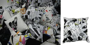 Image of Fancy dress optional screen-printed cushions