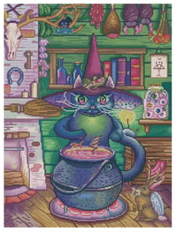 Image 2 of Potion Master Full Size Diamond Painting by Sara Szewczyk