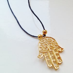 Image of Hamsa Charm Necklace
