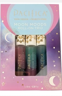 Image 1 of Pacifica Moon Moods Roll-on Trio Perfume: Flower Moon, Dream Moon, Silver Moon