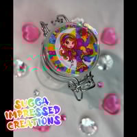 Image 1 of Lisa Frank Moon Girl Unicorns Mini Glass Stash