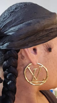 Image 9 of EXCLUSIVE GOLD HOOP EARRINGS