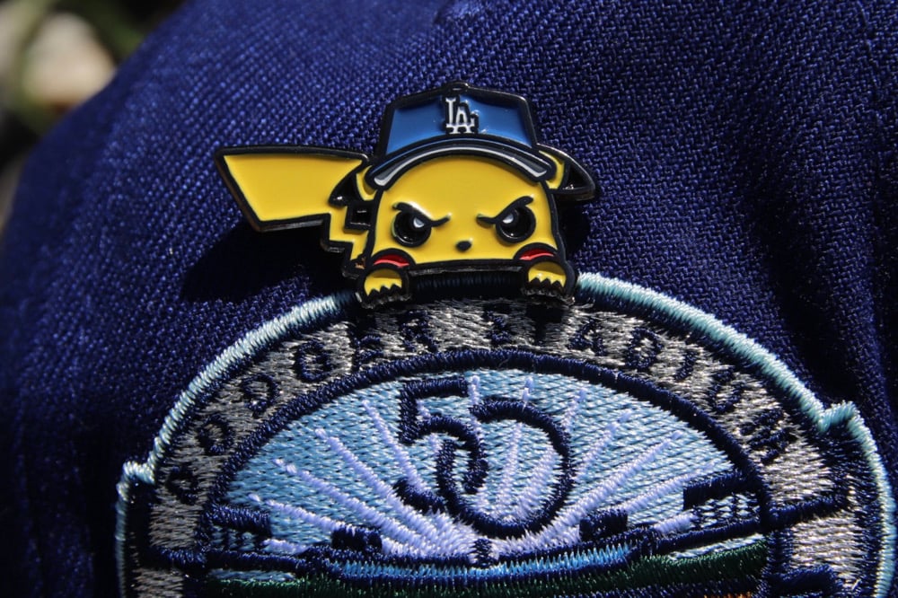 Image of Pikachu LA Dodgers Shohei Ohtani Peeker Pin