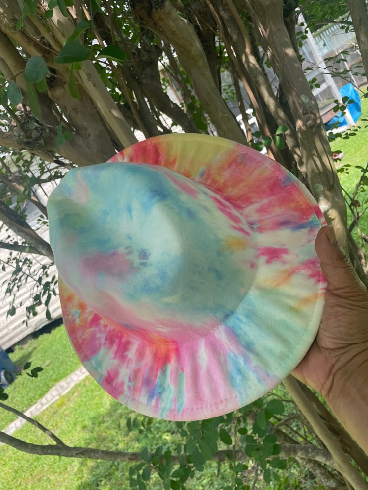 Image of Fedora Tie-Dye Hat