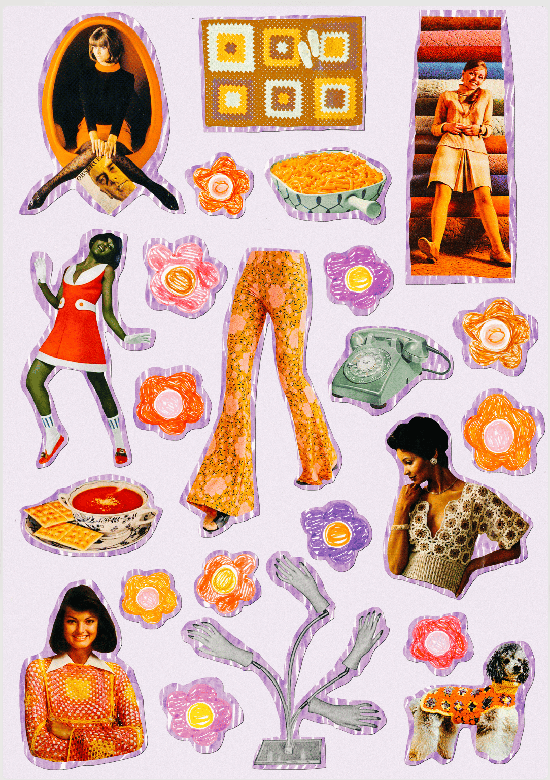 Image of Sticker Sheet (Purple Rain)