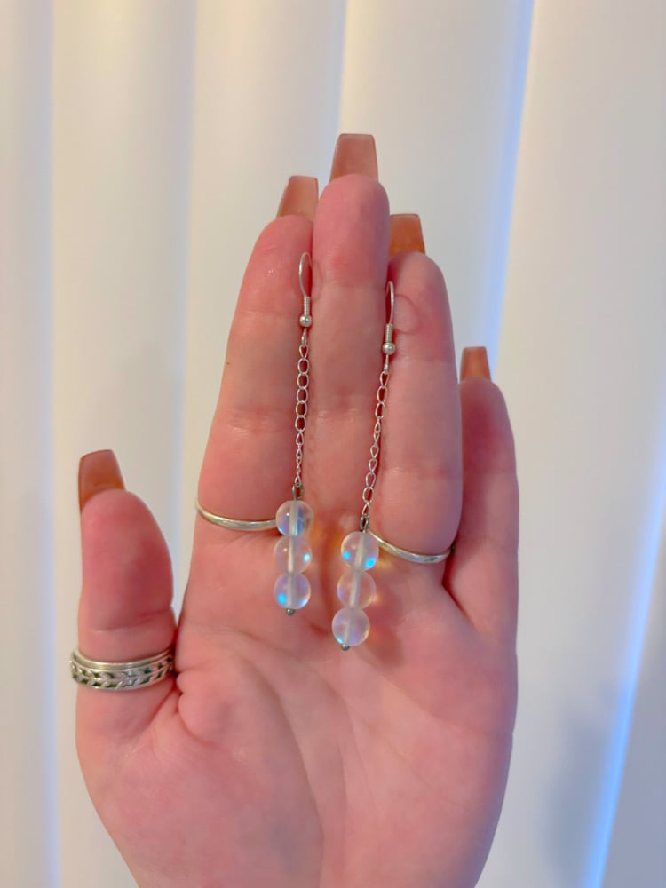 Image of dainty dangle earrings