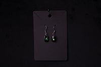 Image 5 of Dead Good Elytra Beetle wing earrings small rectangle