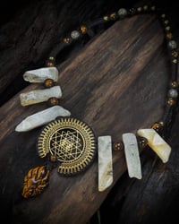 Citrine & Fox Tigerseye necklace 