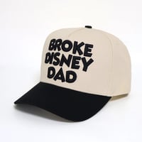 Image 2 of Broke Disney Dad SnapBack (B/W)
