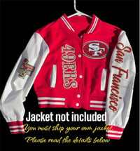 Image 1 of Football Varsity Jacket Customization