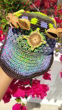 Image 2 of Pow Wow Crochet Cosmic Cap