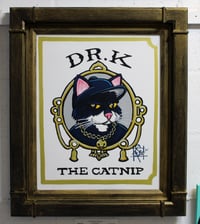 “Dr.K-The catnip” original art 16x20 acrylic on canvas