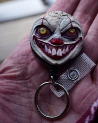 Image 11 of Handmade Pennywise Badge Reel Keychain 