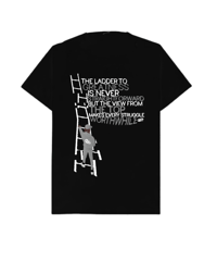 Image 1 of LADDER TO GREATNESS- T SHIRT BLACK