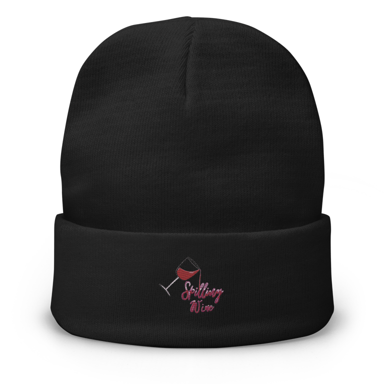 Spilling Wine Embroidered Beanie