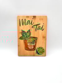 Image 1 of Mai Tai Cocktail Board - Bamboo Wood