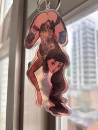 Image 4 of Naughty Alice acrylic mirror keychain