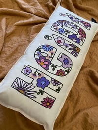 Image 2 of Vibrant Floral Personalised Cushion 