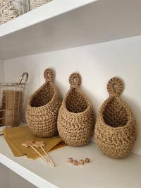 Image 5 of Jute crochet hanging baskets