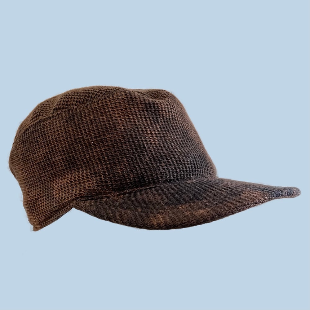 Image of WAFFLE KNIT PAINTERS CAP