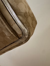 Image 7 of Preloved Gucci Abbey Pocket Tote in Beige GG Canvas