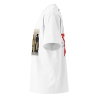 Image 3 of Unisex Oversized High Neck T-shirt - White