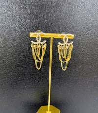Luxury Small CC chain earrings