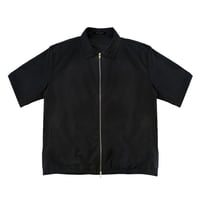 Image 2 of “Flight” Black Zip-up Shirt 