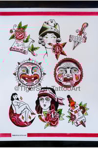 Image 1 of Bert Grimm Inspired Flash Sheet, High Quality Print