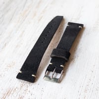 Image 4 of 20mm Black Suede Strap