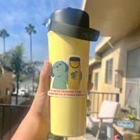 'if youre reading this im beating my sticker anxiety' sticker