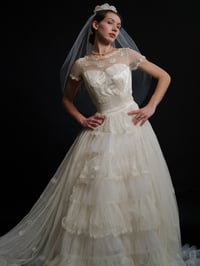 Image 5 of 1950s Swiss Dot & Lace 