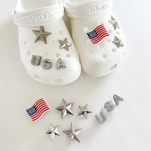 Image of Patriotic Croc Charm Set