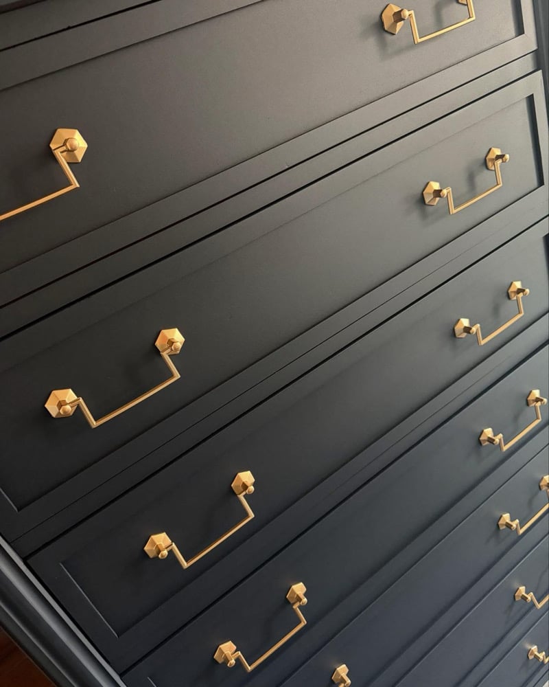 Image of stag chateau Tallboy chest of drawers