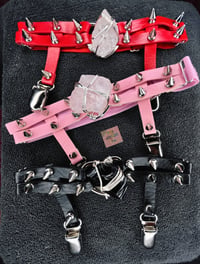 Image 1 of Crystal Studded Goddess Garter TWO Piece Sets✨