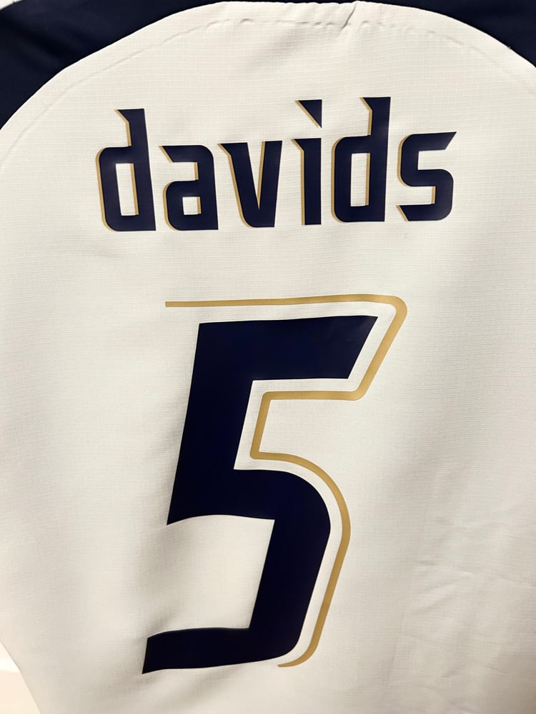 Image of Tottenham Hotspur "DAVIDS 5" 2006/07 Home Shirt + UEFA patch (L)