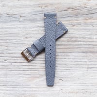 Image 4 of 19mm Corfam Style Baby Blue Pigskin