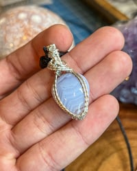Image 3 of Blue Lace Agate - Sterling Silver Pendant