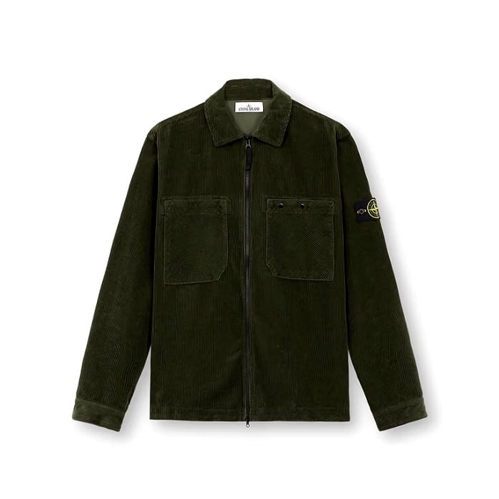 Image of STONE ISLAND 11604ORGANIC COTTON CORDUROY OVERSHIRT