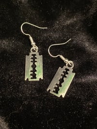 Straight Razor Earrings