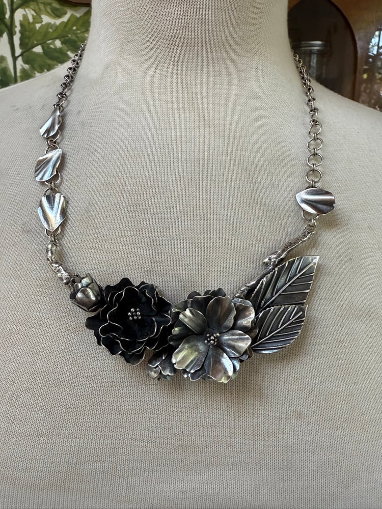 Image of Prunus Kanzan (Sakura) Statement Necklace 